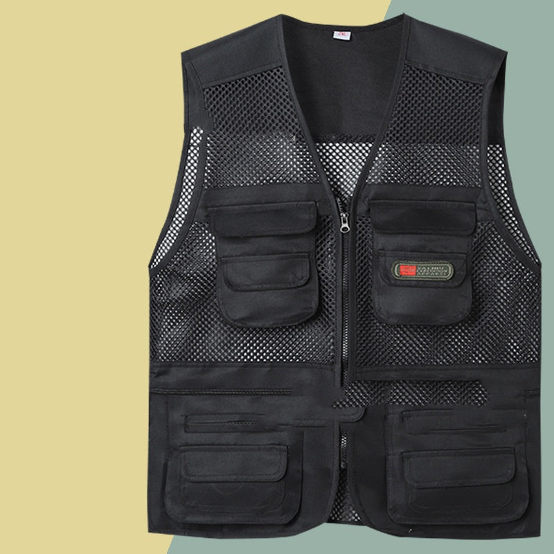 🔥【XL-4XL】Απλό λειτουργικό γιλέκο με πολλαπλές τσέπες（55-100kg）