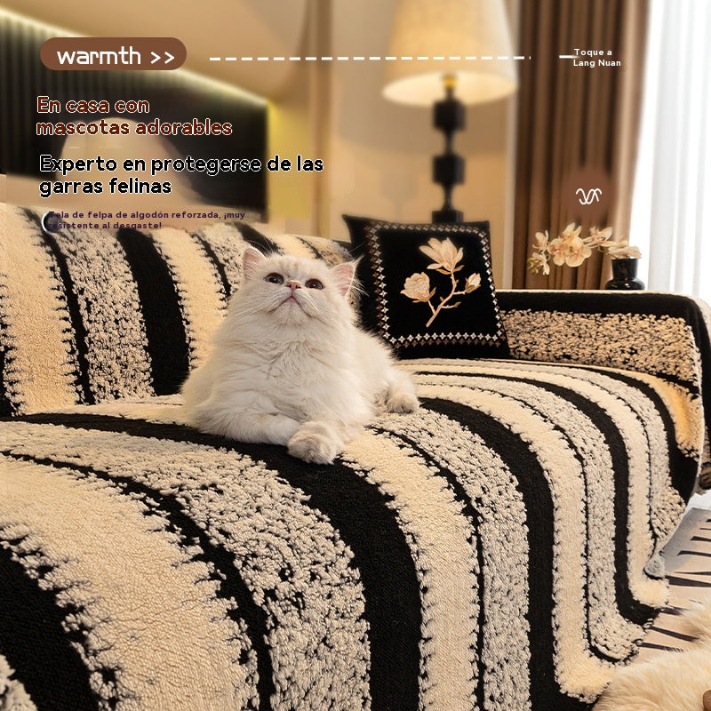 🛋️Oferta specjalna: 🎉Miękkie i antypoślizgowe pluszowe pokrowce na sofę🍂【180*130cm】