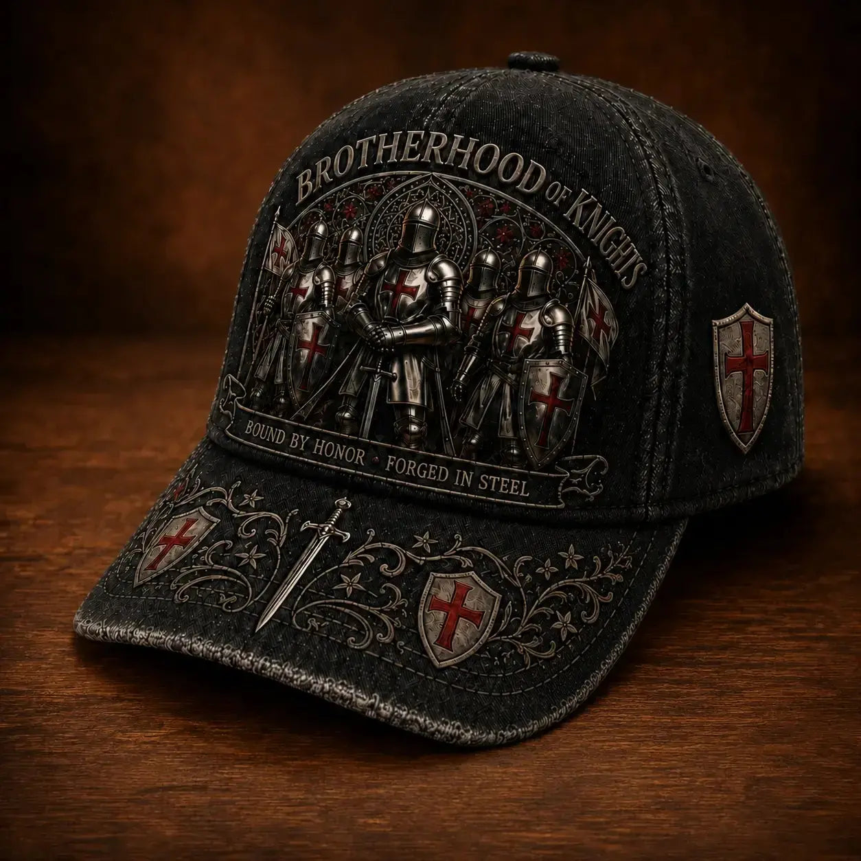 🛡️🧢 Guardian Knight baseball sapka, állítható, lélegző és napvédelemmel.