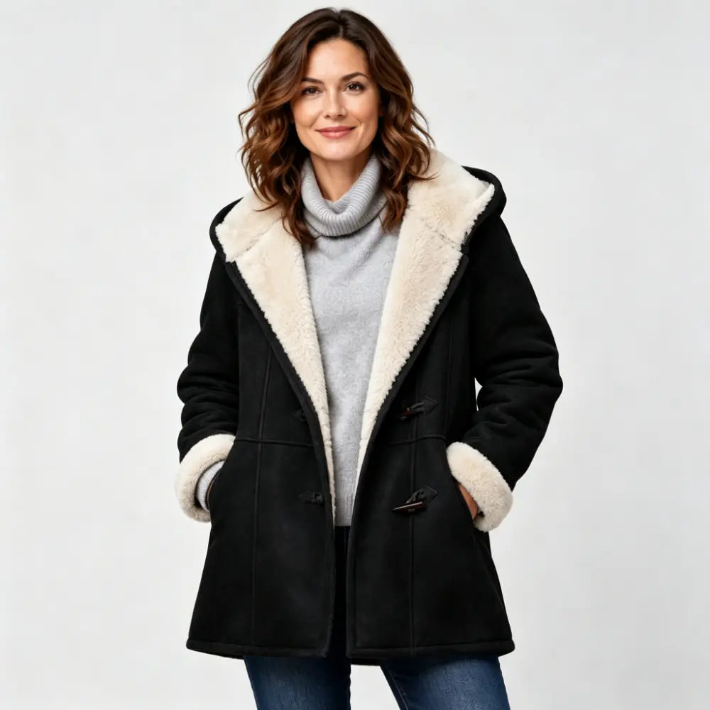 🐏🥼Ponudba za polovično ceno💖 Elegantna in topla ženska jakna s podlogo iz umetnega semiša, velikosti S-5XL, ležerna zimska vrhnja oblačila