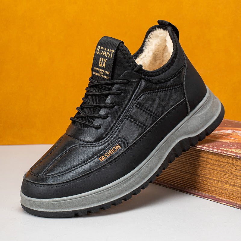 🔥【39-45】2025 Muške zimske ležerne sportske cipele, prava koža, vodootporne, mekani potplat i baršun, nove