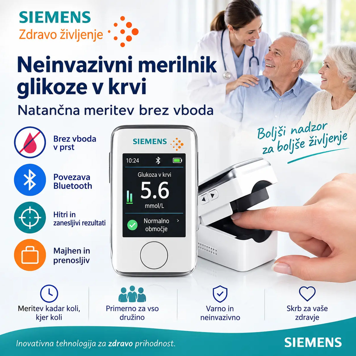 🎉【Časovno omejena posebna ponudba】Visoko natančen prenosni pulzni oksimeter