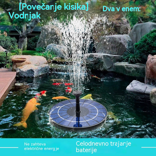 💥Vodna fontana napajena s sončno energijo