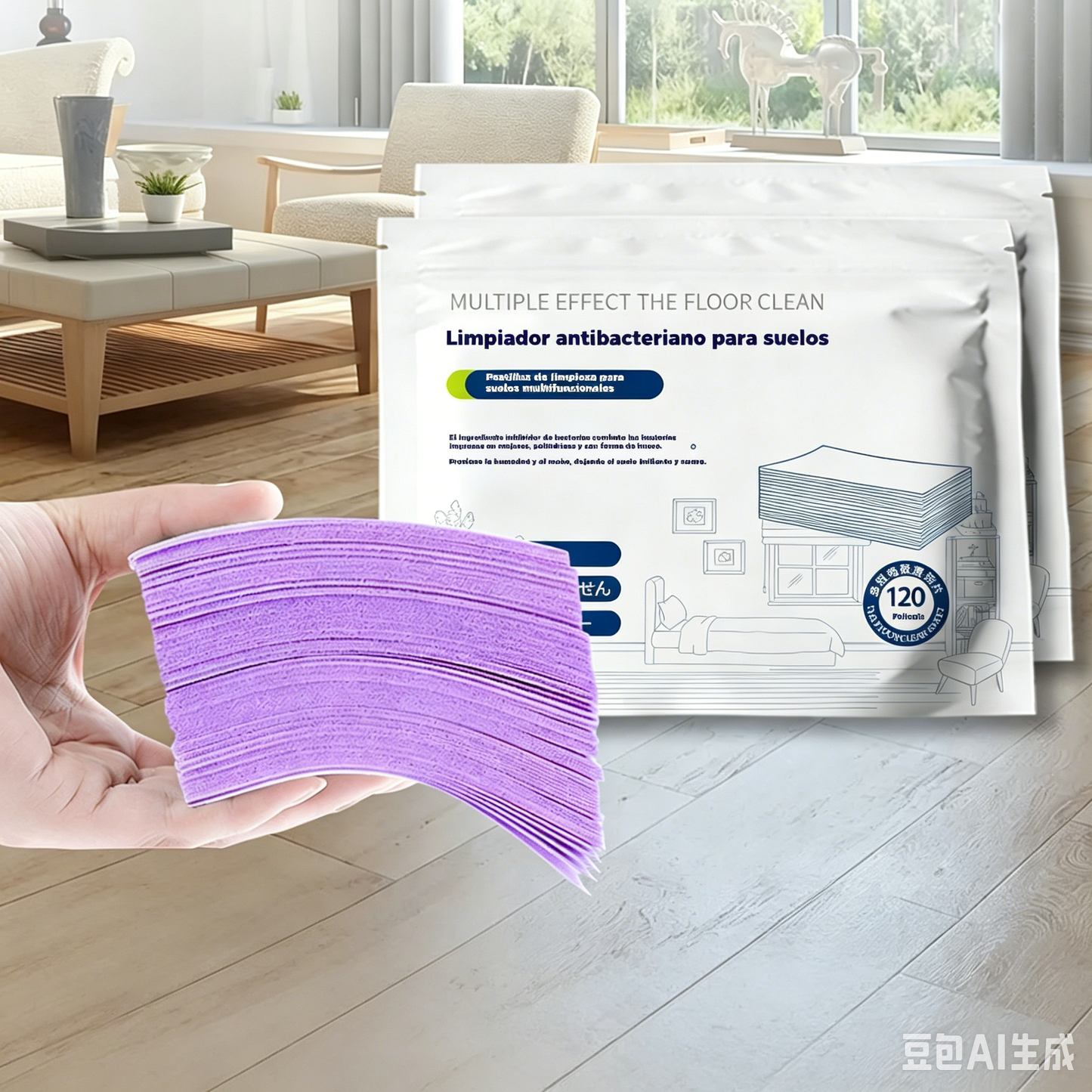 🧹【Kupite 1, dobite 1 GRATIS!】✨ 240 antibakterijskih in dezodorirajočih večnamenskih čistilnih tablet | Primerno za parket, laminat, ploščice in stene avtodomov