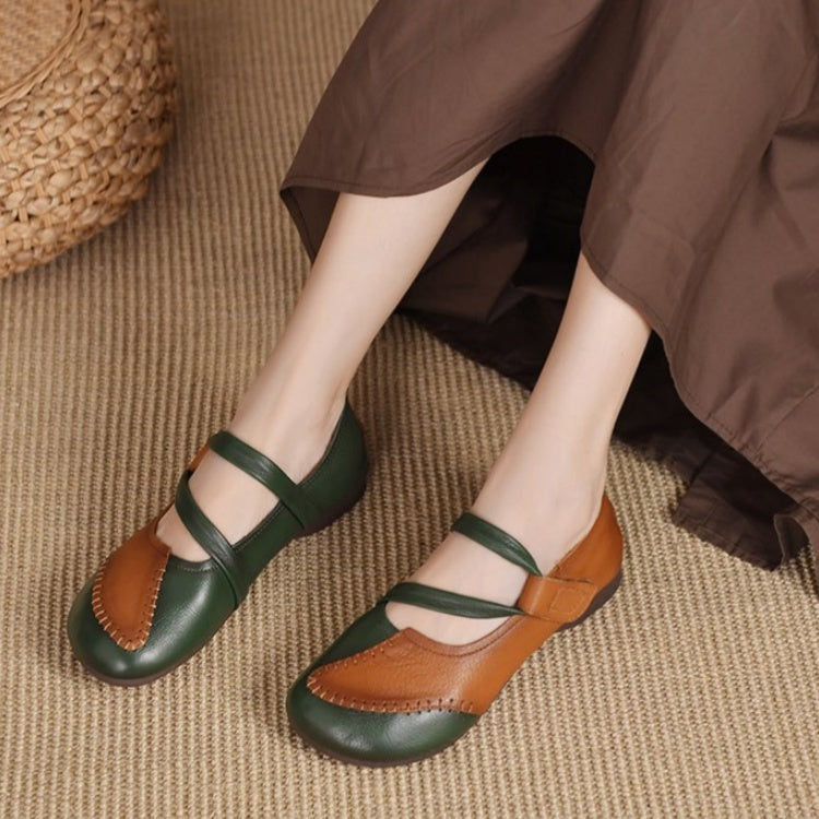🔥【Reducere 50%】Noutate: Pantofi populari din piele cu talpă moale, în culori revigorante și închidere cu velcro.