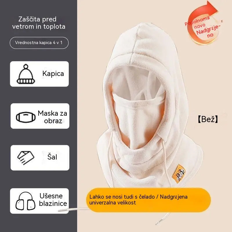 ❄️ Popolnoma termo kapa s flis podlogo, ki vas greje do -20 stopinj Celzija. ⛷️ Idealna za smučanje, motoristiko in aktivnosti na prostem.