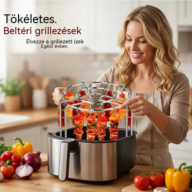 ✨Rozsdamentes acél nyárs grill🍢