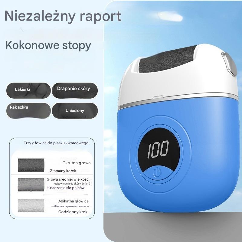 🦶🛁【Kup 1, otrzymaj 1 gratis】✨🔥Nowa elektryczna rolka do pedicure usuwająca martwy naskórek z pięt. Nadaje się do pielęgnacji stóp.