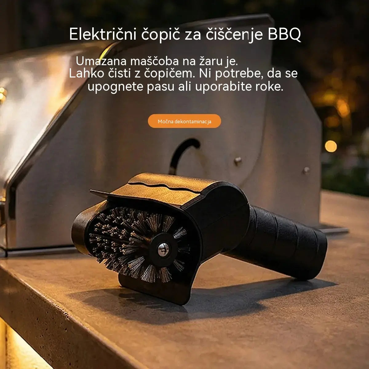 🔋🧹 Brezžična električna krtača za čiščenje žara — litij-ionska, večnamenska in enostavna za uporabo 🔥🍖