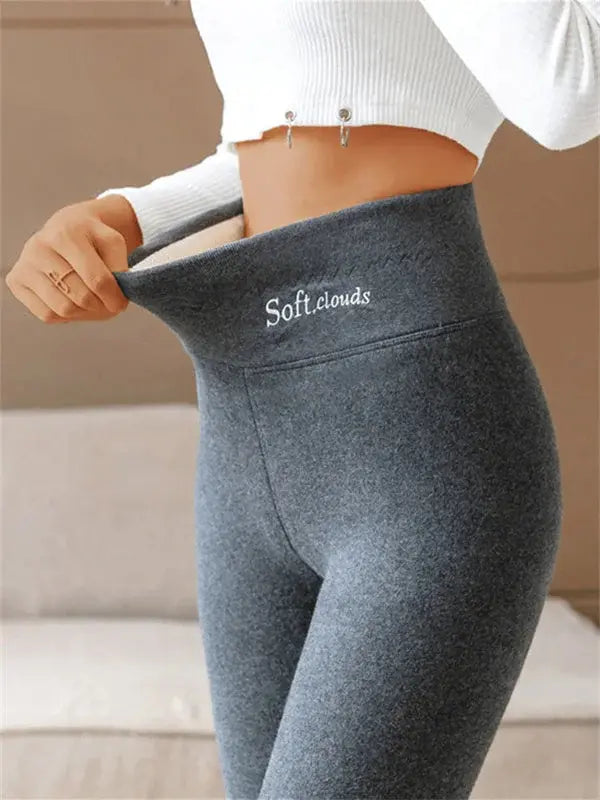 🔥【S–5XL】Meleg gyapjú leggings magas derékkal – rugalmas, kényelmes, nagy méretben
