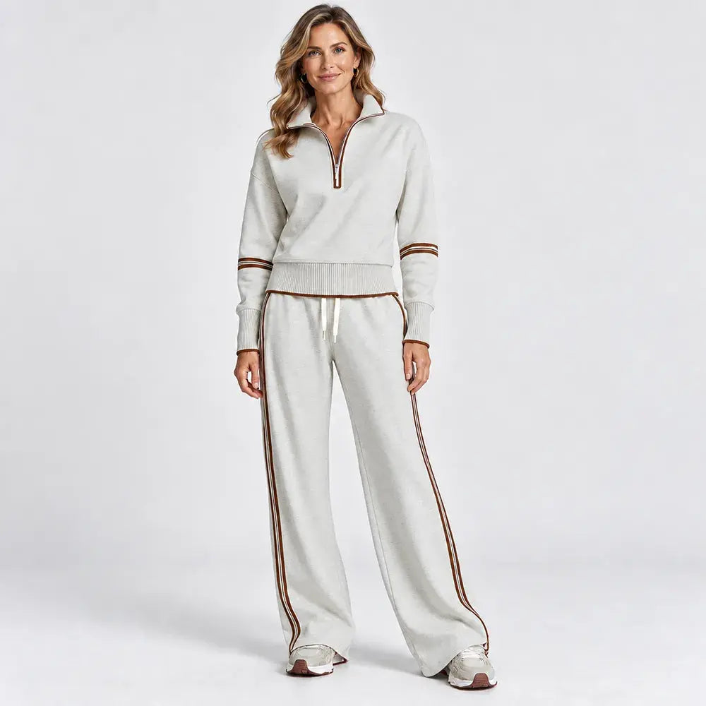 🍁 Dvodelni komplet [jakna + hlače] 32 € 🔥🖤 Vključuje ležeren športni top in široke hlače v živahnih barvah 🔥