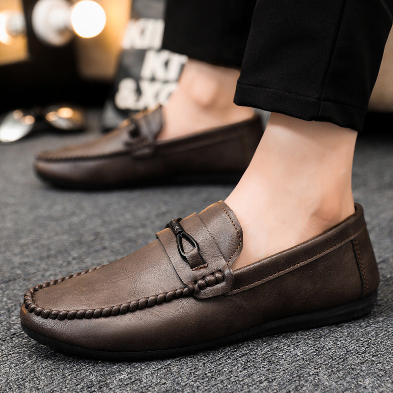 🔥🔥🥿Wiosenne i letnie niskie buty męskie wszechstronne, casualowe, oddychające buty skórzane