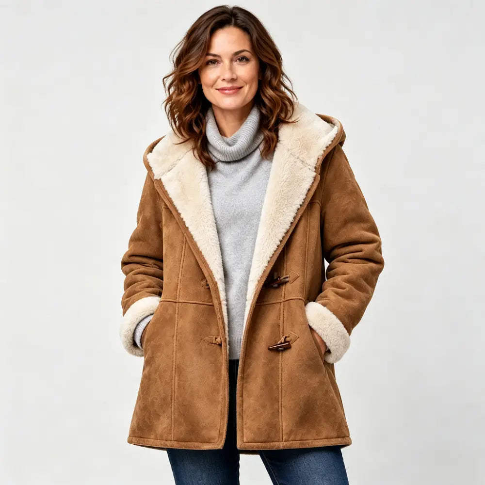 🐏🥼Ponudba za polovično ceno💖 Elegantna in topla ženska jakna s podlogo iz umetnega semiša, velikosti S-5XL, ležerna zimska vrhnja oblačila