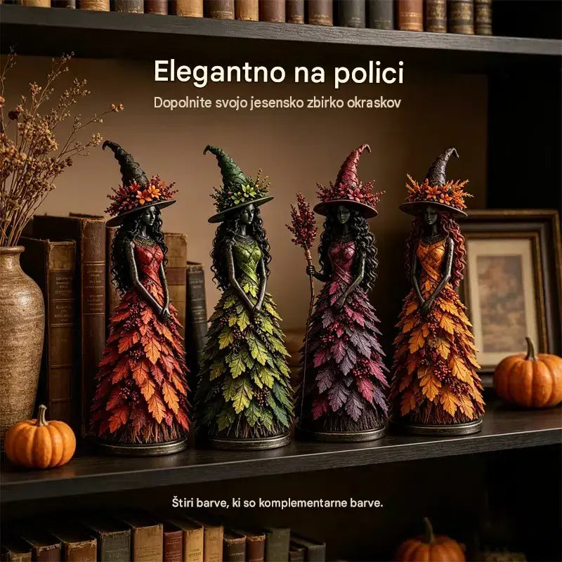 🧙‍♀️ Očarljiva jesenska figurica čarovnice