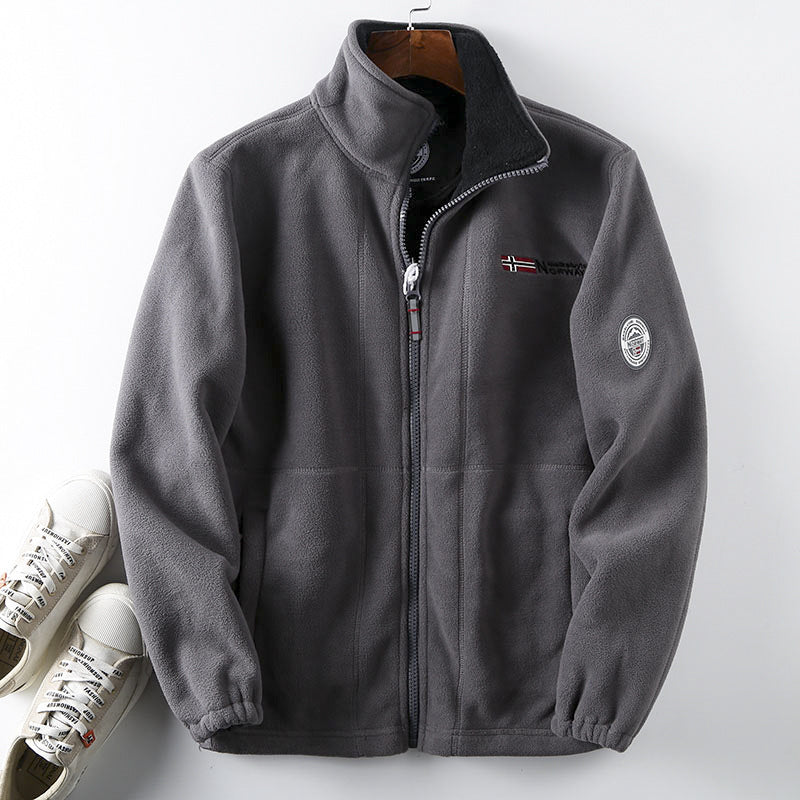 【S-3XL】 Ανδρικό ζεστό βαμβακερό παλτό casual μάλλινο μπουφάν διπλής όψης