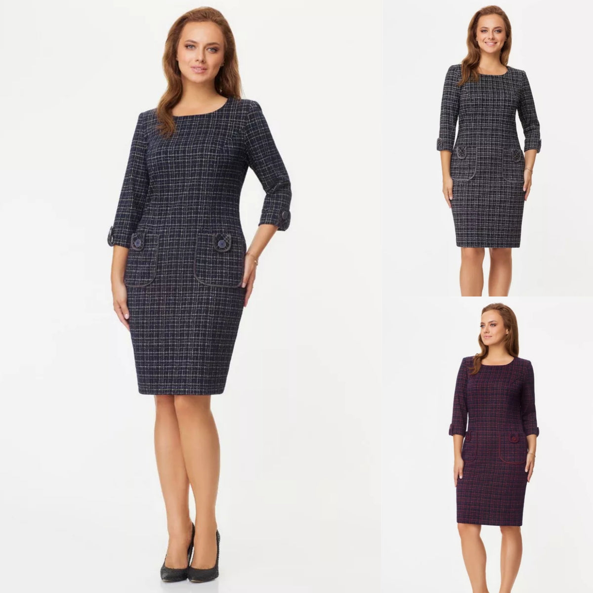✨👗【S-5XL】2025 nowa moda i elegancka, smukła sukienka, modna i retro, uniwersalna