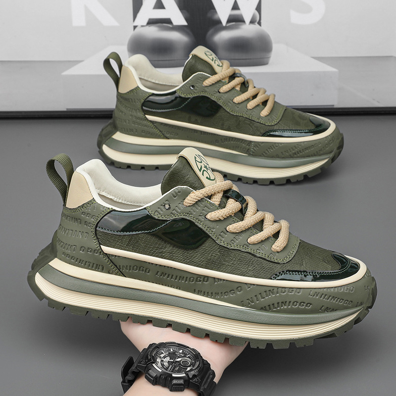 【39-44】Męskie buty casualowe, modne, wygodne, zwiększające wzrost, lato 2025