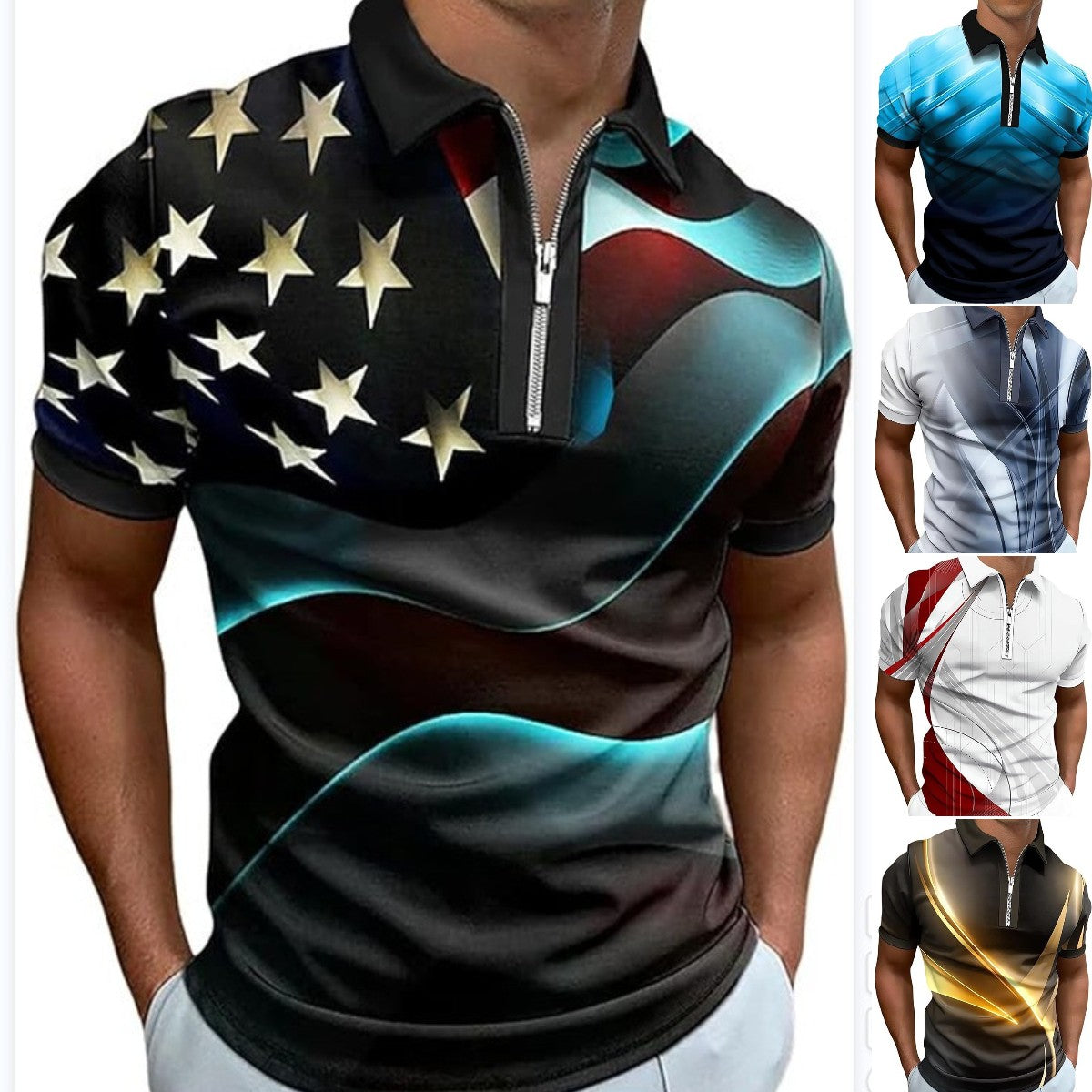 😎 50% taniej【S-6XL】2026 Nowa modna męska koszulka polo z krótkim rękawem
