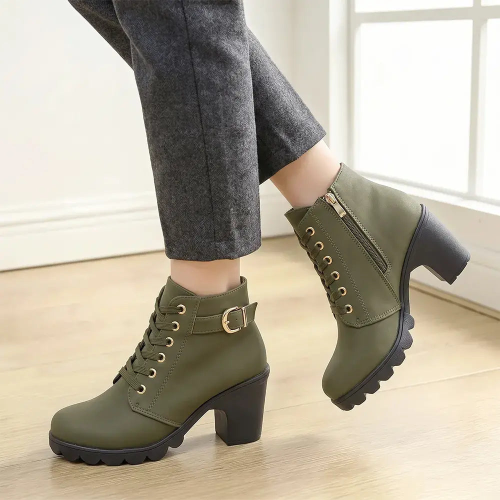 👢【Velikosti 35-42】Nepogrešljiv kos za jesen-zimo: elegantni ženski škornji s peto; popolna kombinacija mode in udobja za nošenje brez napora ves dan!