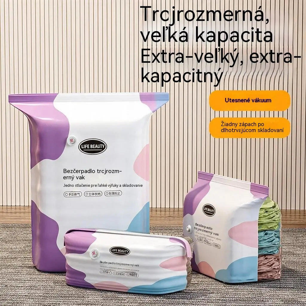 【Második termék féláron】🧳5 darab💨 Nagy, rugalmas vákuumos tárolótasakok: Nincs szükség légpumpára, szivárgásmentesek és ideálisak a helytakarékosságra a bőröndben és otthon ✈️