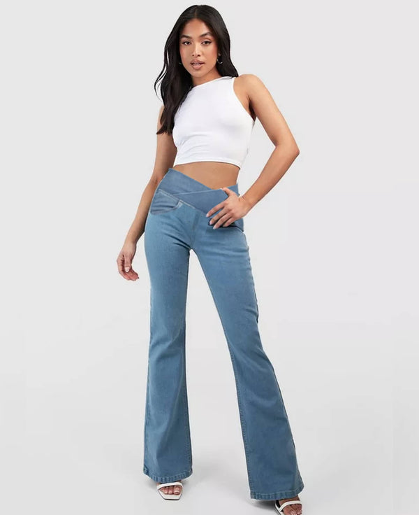 🔥【XS-4XL】👖👖Nowe jeansy typu cross z wysokim stanem