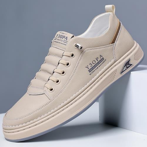 【39-44】Męskie wsuwane trampki ze skóry naturalnej – sportowe i stylowe, wygodne i łatwe w noszeniu