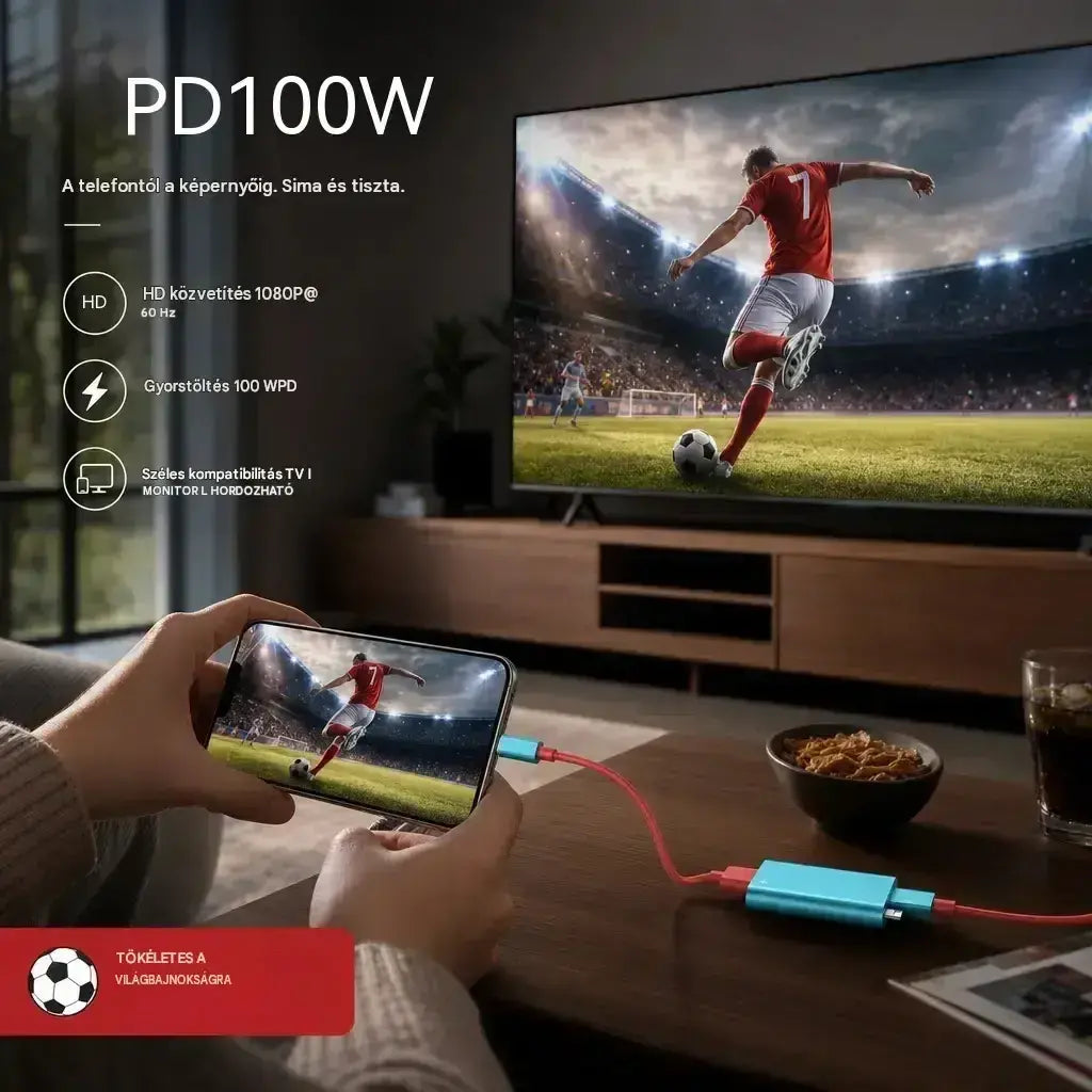 🔥 KORLÁTOZOTT IDEJŰ AJÁNLAT: 50% kedvezmény! 🔥 USB-C - HDMI adapterkábel Switchhez