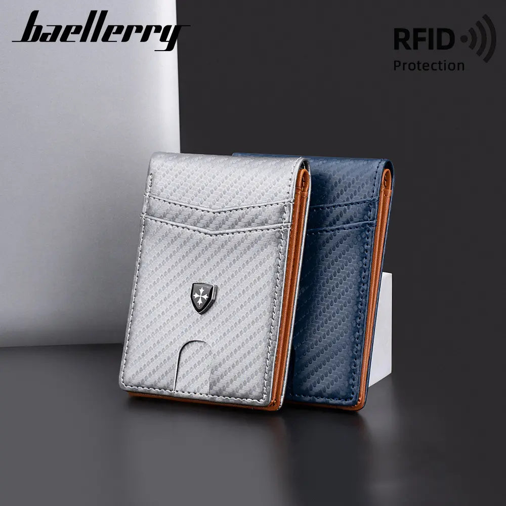 Cartera delgada para hombre con bloqueo RFID
