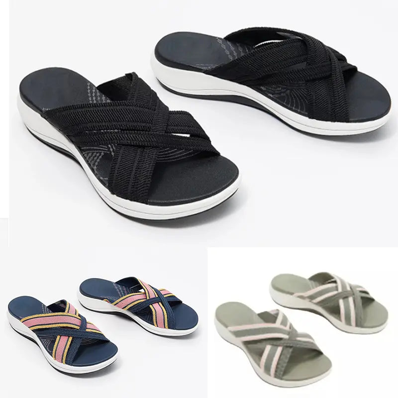 👡【35-43】Női nyári nagy méretű platformos ortopéd szandálok.