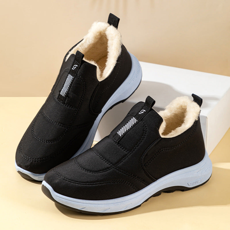 【35-41】2025 jesień i zima nowy styl, ciepłe i antypoślizgowe, pogrubione buty sportowe damskie