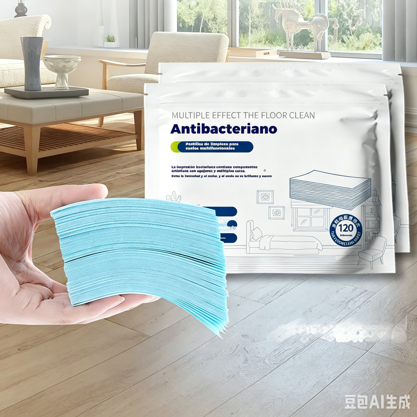 🧹【Kupite 1, dobite 1 GRATIS!】✨ 240 antibakterijskih in dezodorirajočih večnamenskih čistilnih tablet | Primerno za parket, laminat, ploščice in stene avtodomov