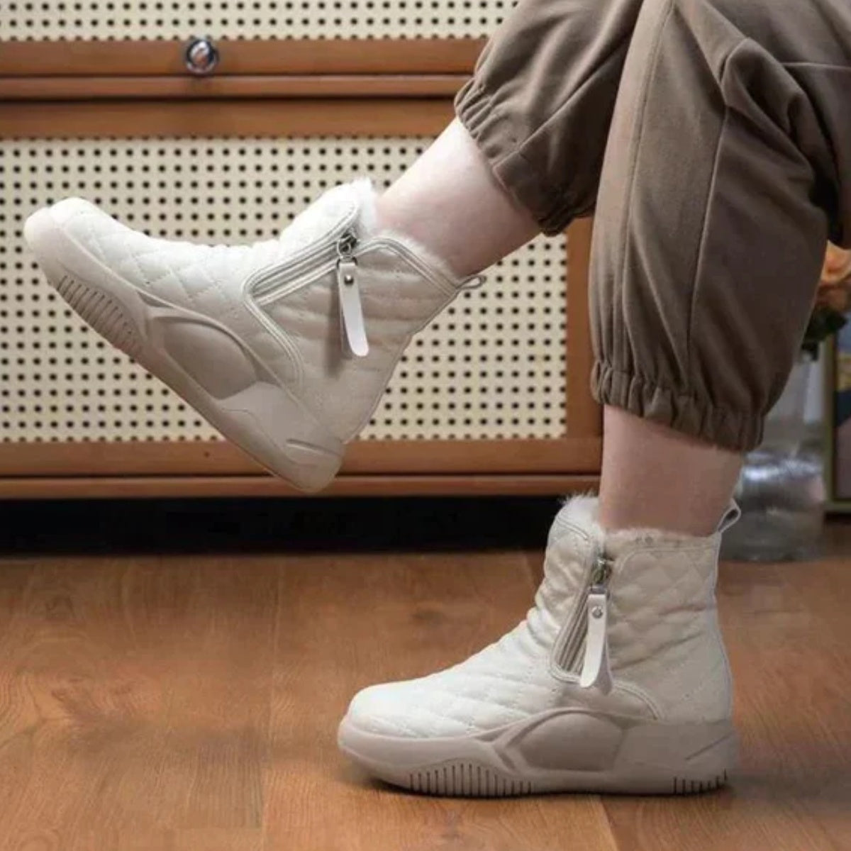 【35-40】Damskie, ciepłe śniegowce z grubą podeszwą