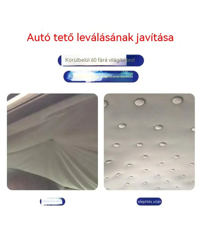 🚗【30 darab】 🚘Autótetős vászon zuhanásgátló rögzítő szögek és rögzítő csatok😁🔥(szerelőszerszámkészlet + csavarhúzó + törölköző mellékelve)
