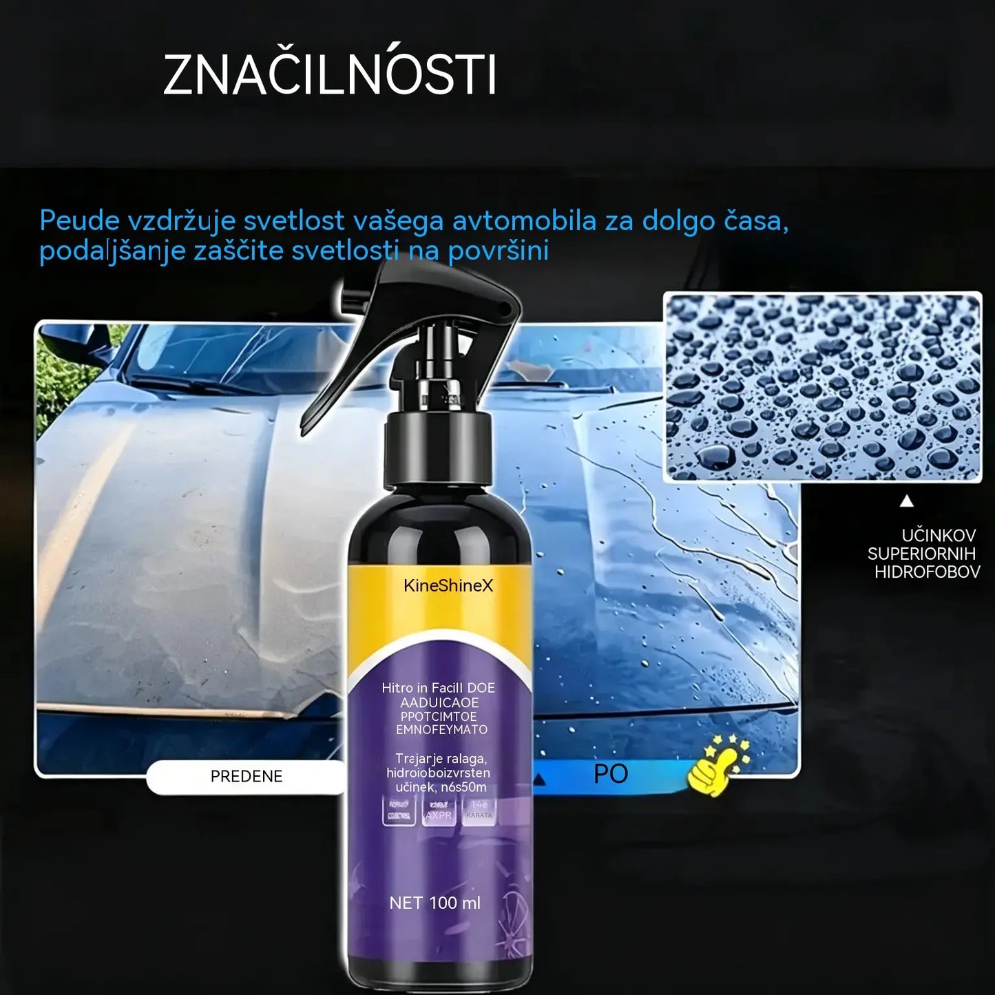 💖3 stekleničke za samo 26 €⏰50 % popusta - 🏆Hitro delujoči avtomobilski premaz
