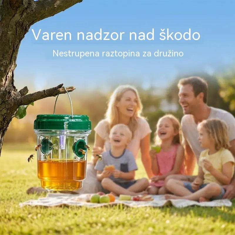 🐝☀️ Sončna past za ose za teraso in vrt 🔋🌿 – učinkovita, polnilna in vremensko odporna – brez kemikalij, za do 500 m2 – prihranite zdaj!