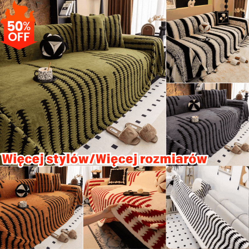 🛋️Oferta specjalna: 🎉Miękkie i antypoślizgowe pluszowe pokrowce na sofę🍂【180*130cm】