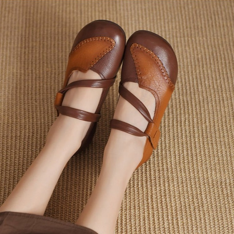 🔥【Reducere 50%】Noutate: Pantofi populari din piele cu talpă moale, în culori revigorante și închidere cu velcro.