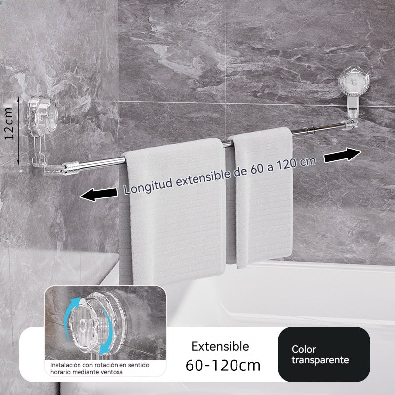 🚿✨【Αγοράστε 1 και πάρτε 1 δωρεάν】【Μόνο 15 ευρώ το τεμάχιο】Βάση πετσετών τεχνικού με βεντούζα, απαραίτητη για τρύπημα.