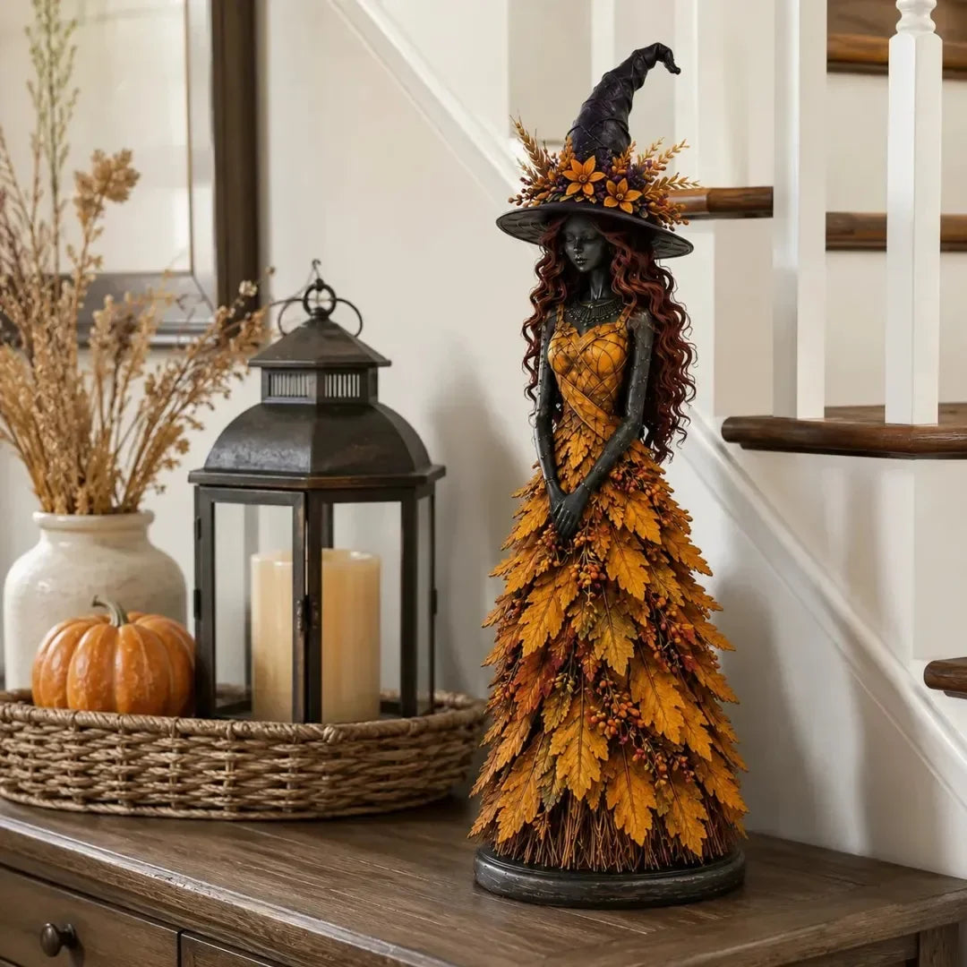 🧙‍♀️ Figura de bruja encantada de otoño