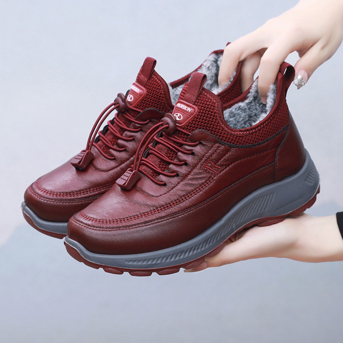 🌈⛄【35-41】Νέα γυναικεία πάνινα παπούτσια με μαλακή σόλα από γνήσιο δέρμα φθινοπώρου και χειμώνα