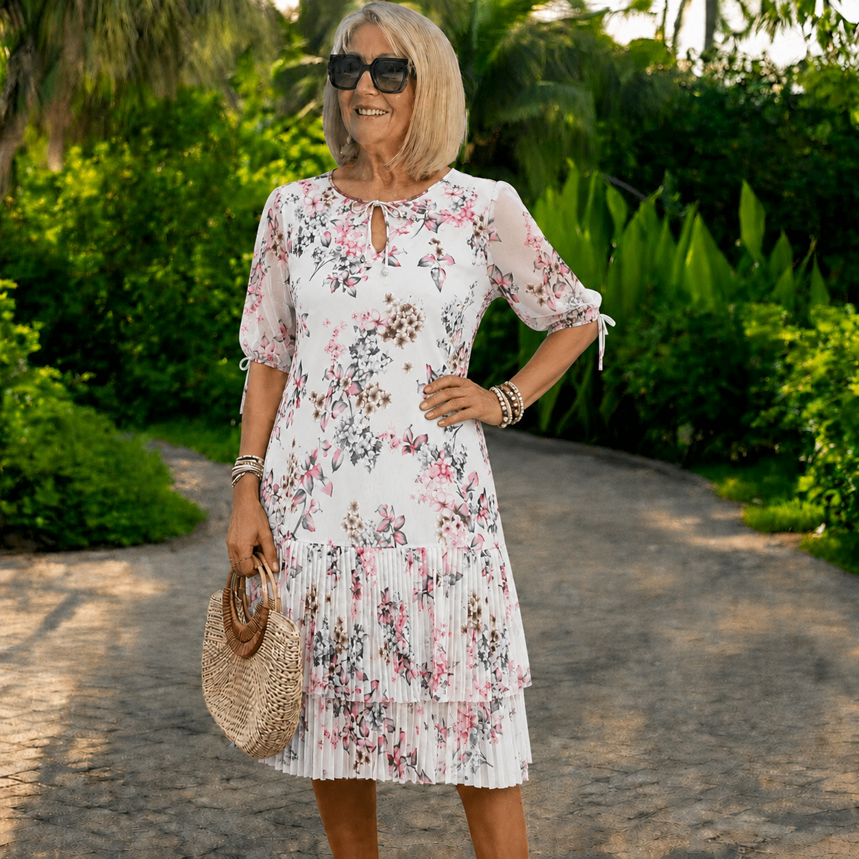 Plačilo ob dostavi 👗❤️【S-5XL】Elegantna in stilska šifonska obleka