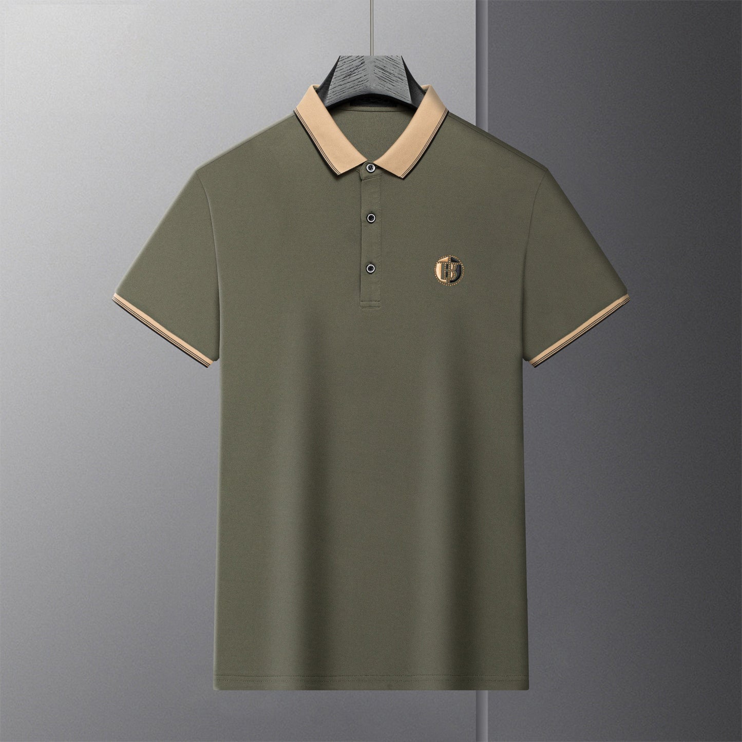 👔 【M-4XL】2025 letnia męska koszulka polo z krótkim rękawem na co dzień z haftowanymi klapami T-shirt