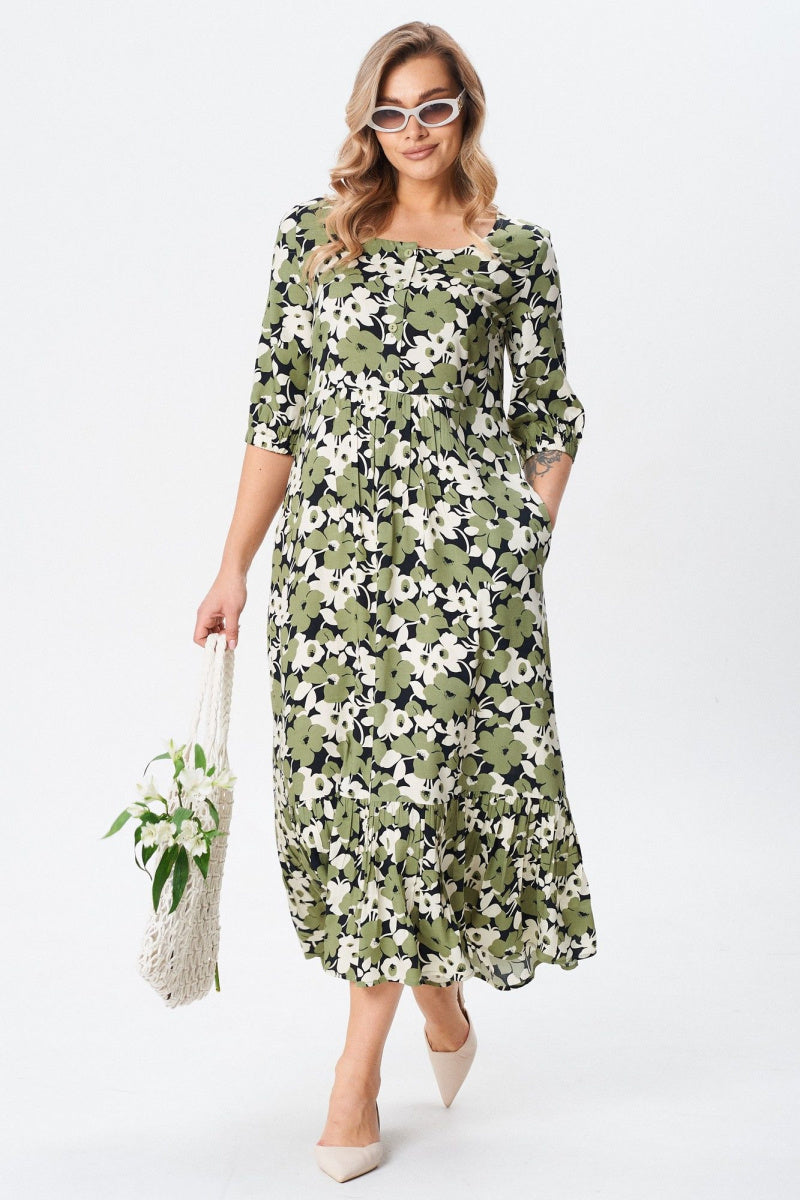 🏆【S-5XL】 Laza szabású, plus size pamutruha | Kényelmes és lélegző – remek választás nyárra.✨Utánvétes fizetés