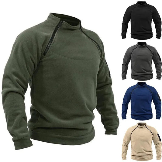 🎉✨【S-4XL】Nowa moda męska zimowa ciepła polarowa kurtka bazowa, bluza
