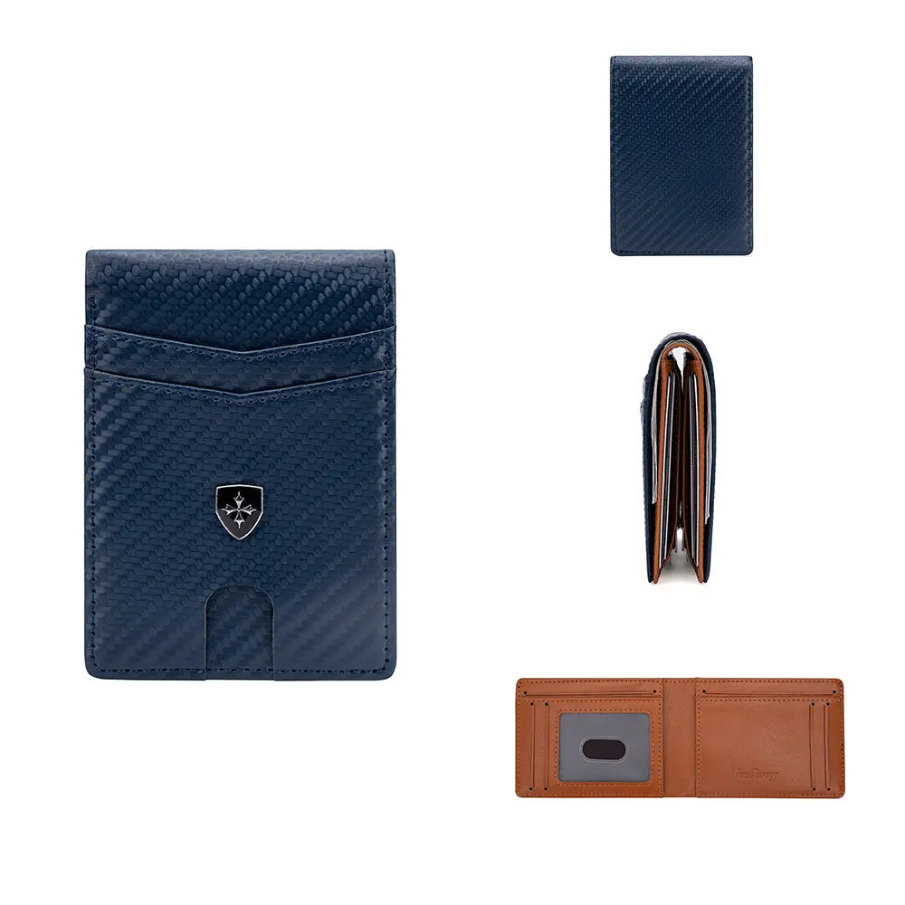 Cartera delgada para hombre con bloqueo RFID
