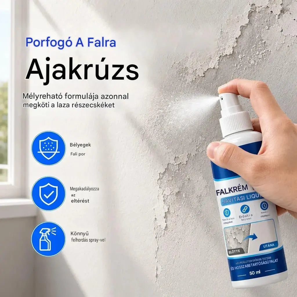 🏆100 ml + 50 ml (2 üveg)💥 Faljavító folyadék és edző — Egyetlen termékben egyesíti a hézagkitöltést, a tömítést és a megerősítést.