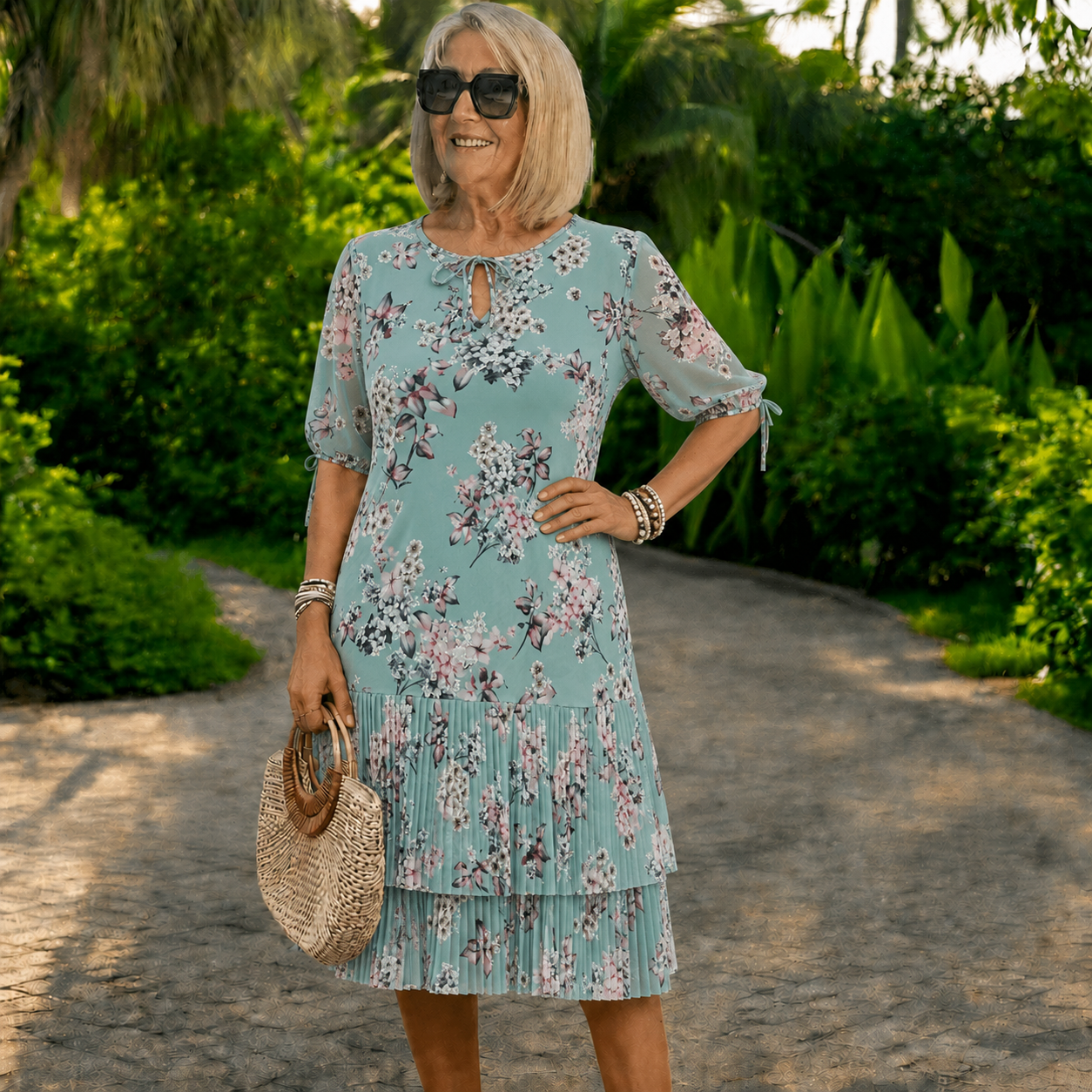 Plačilo ob dostavi 👗❤️【S-5XL】Elegantna in stilska šifonska obleka
