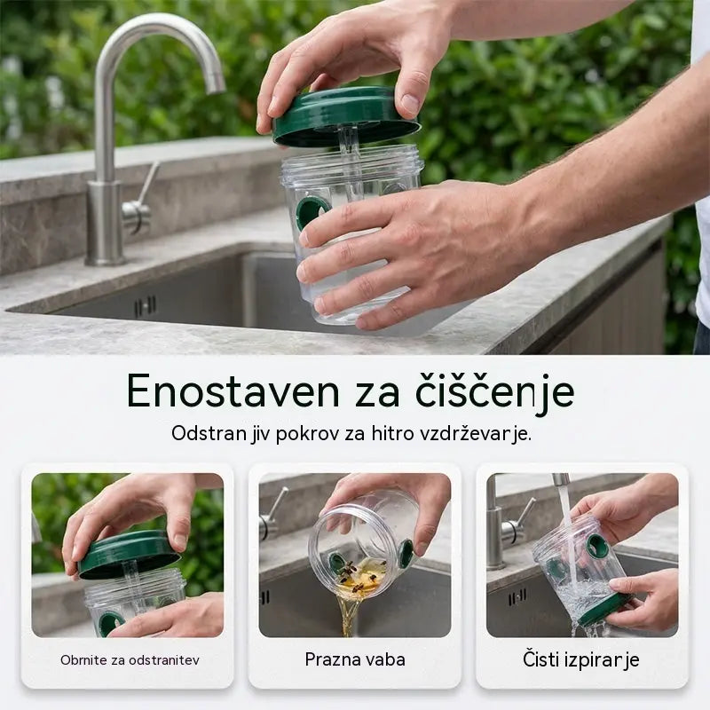🐝☀️ Sončna past za ose za teraso in vrt 🔋🌿 – učinkovita, polnilna in vremensko odporna – brez kemikalij, za do 500 m2 – prihranite zdaj!