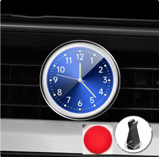 💥【Kup jeden, drugi dostaniesz gratis】🕒🕒Nowy, mały, świecący zegarek samochodowy, wyraźnie widać godzinę w nocy