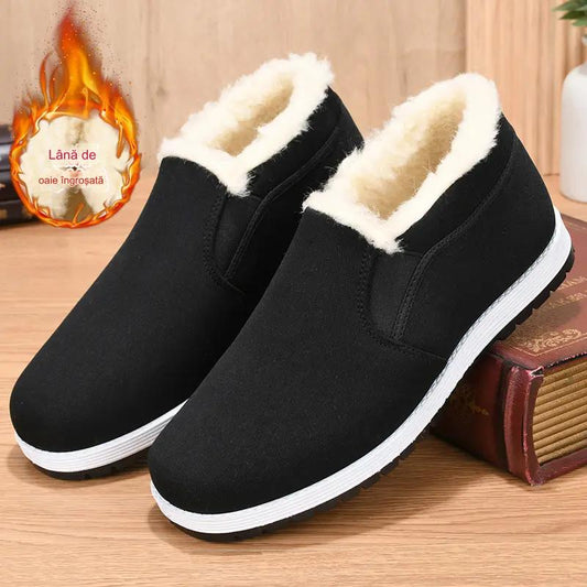 🔥【39-44】👟2024 jesienne i zimowe buty śniegowe dla osób w średnim i starszym wieku, pogrubione i aksamitne, ciepłe